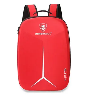 تصویر  کوله پشتی دد اسکول برای کنسول پلی استیشن 5 اسلیم (قرمز، طرح 2 )