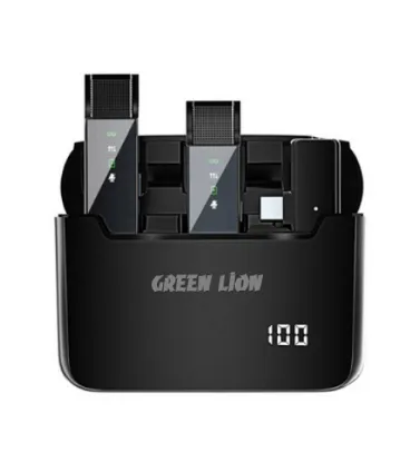 تصویر  میکروفون یقه ای گرین لاین مدل GN2IN1DDMTCBK