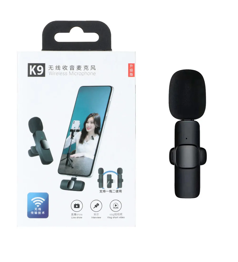 تصویر  میکروفون بی سیم Type-C مدل K9