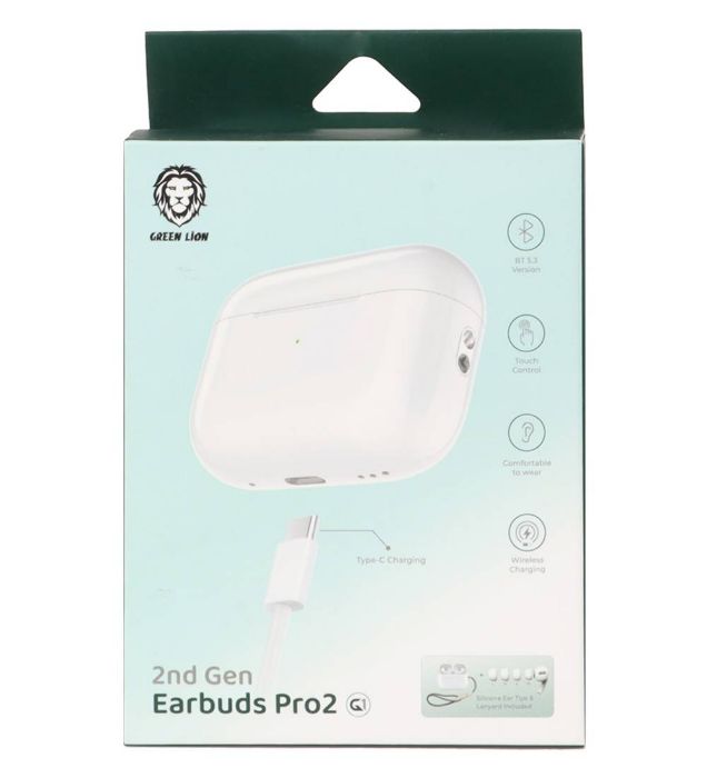 تصویر  هندزفری بی سیم گرین لاین مدل Earbuds Pro2 تصویر  هندزفری بی سیم گرین لاین مدل Earbuds Pro2