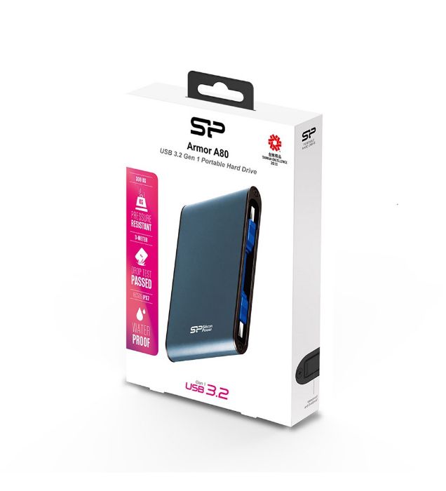 تصویر  هارد اکسترنال سیلیکون پاور مدل Armor A80 ظرفیت 2 ترابایت