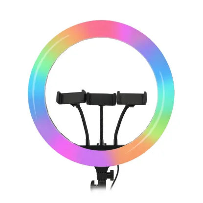 تصویر  رینگ لایت جیماری مدل MJ36RGB (بدون پایه)