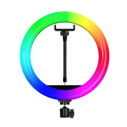 تصویر  رینگ لایت جیماری مدل MJ33RGB (بدون پایه)