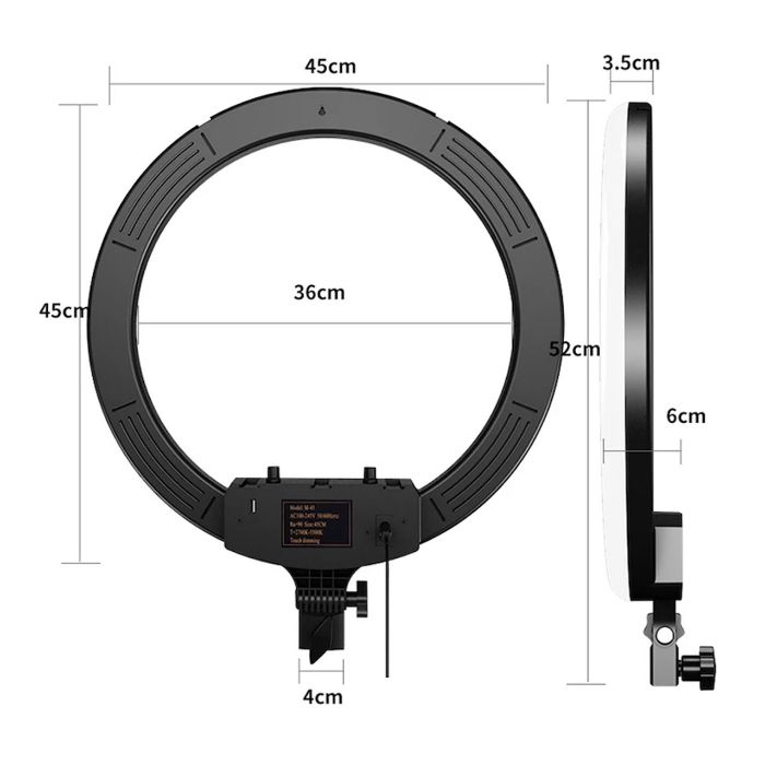 تصویر  رینگ لایت RGB مدل MJ56 (بدون پایه)