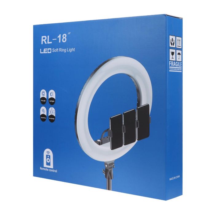 تصویر  رینگ لایت مدل RL-18 (بدون پایه)