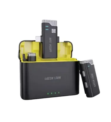 تصویر  میکروفن یقه‌ای گرین لاین تایپ سی / لایتنینگ مدل GN3IN1MIC360D (دو میکروفون)