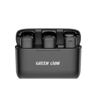 تصویر  میکروفن یقه‌ای گرین لاین لایتنینگ مدل GN2WMICLGBK (دو میکروفون)