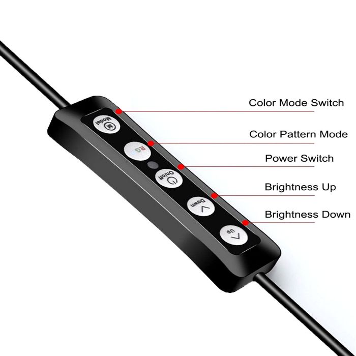 تصویر  رینگ لایت RGB مدل MJ56