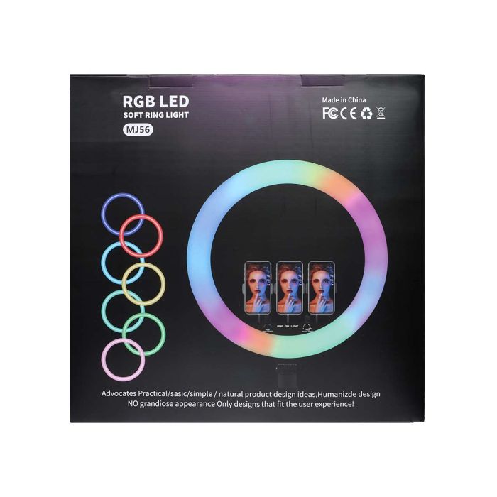 تصویر  رینگ لایت RGB مدل MJ56