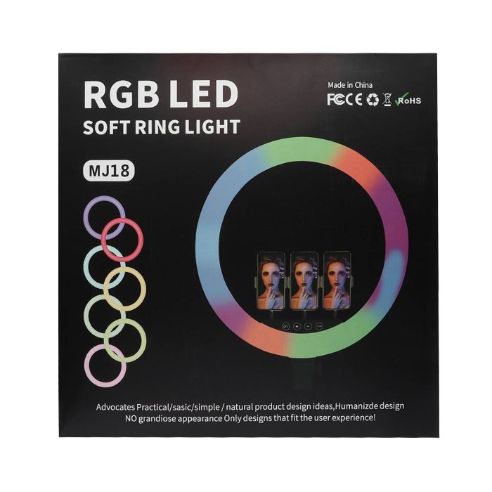 تصویر  رینگ لایت RGB مدل MJ18