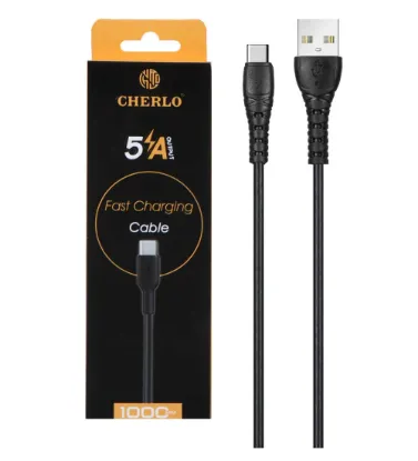 تصویر  کابل شارژ فست شرلو Type-C مدل CH-TC10