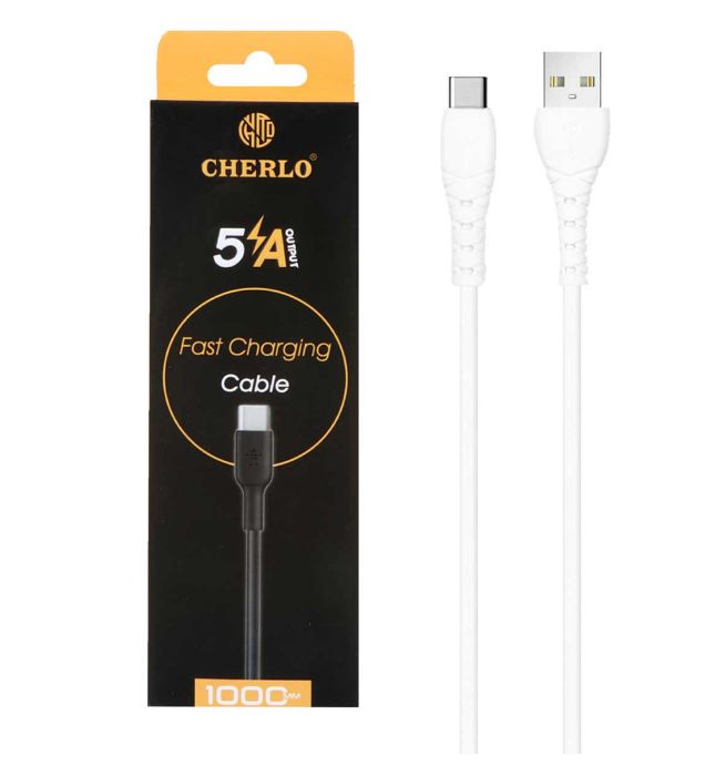 تصویر  کابل شارژ فست شرلو Type-C مدل CH-TC10