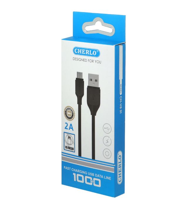 تصویر  کابل شارژ اندروید شرلو مدل CH-V801