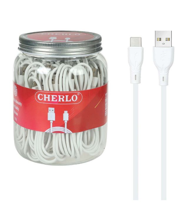 تصویر  کابل شارژ 1.1 متری فست شرلو Type-C - (بسته 40 عددی)