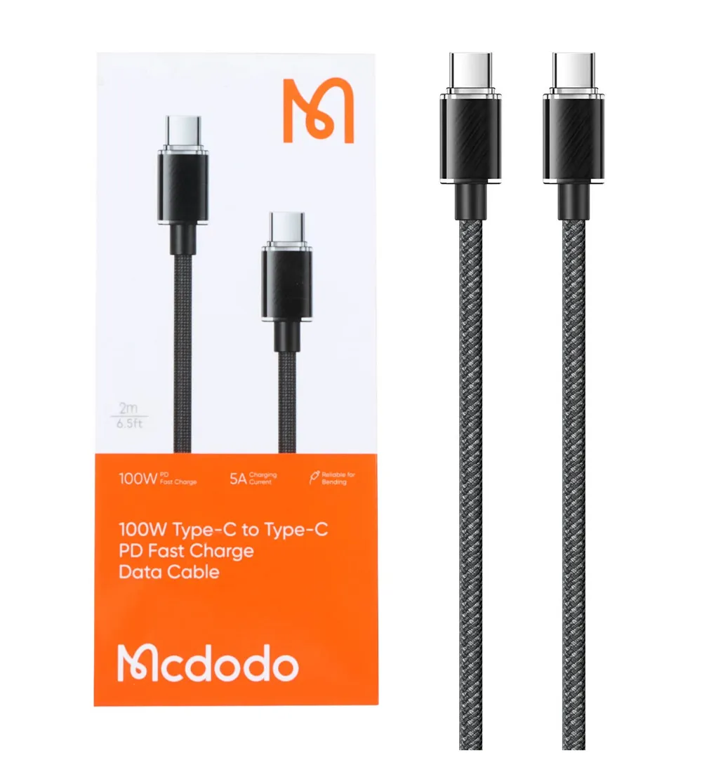 تصویر  کابل شارژ PD و فست 2 متری مک دودو Type-C به Type-C مدل CA-3673