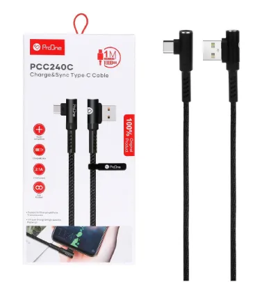 تصویر  کابل شارژ پرووان Type-C مدل PCC240C