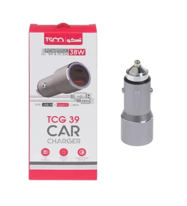 تصویر  شارژر فندکی تسکو مدل TCG 39 توان 38 وات