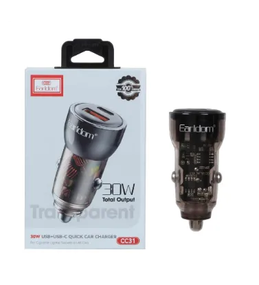 تصویر  شارژر فندکی ارلدام مدل ES-CC31 توان 30 وات