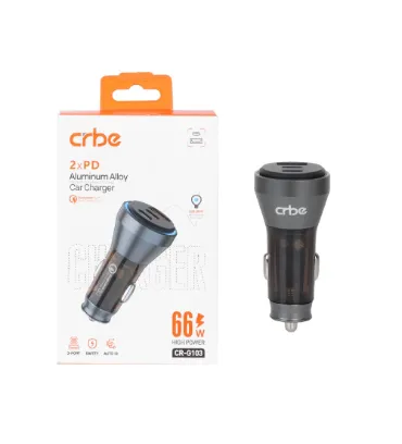 تصویر  شارژر فندکی کربی مدل CR-G103 توان 66 وات