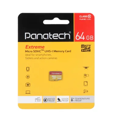 تصویر  کارت حافظه 64GB microSDHC پاناتک مدل Extreme