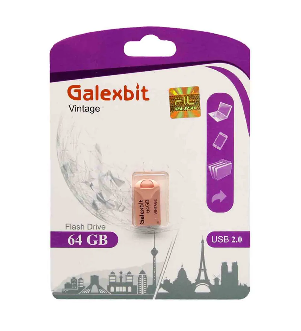 تصویر  فلش مموری گلکس بیت مدل Vintage ظرفیت 64 گیگابایت