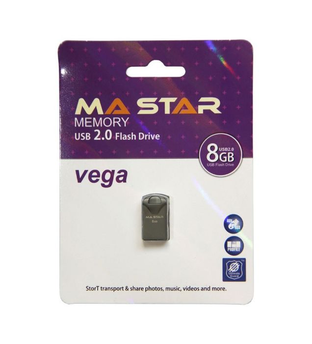 تصویر  فلش مموری ام ای استار مدل  VEGA USB2 8GB