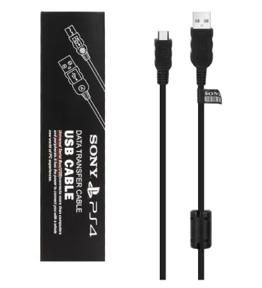 تصویر  کابل شارژ دسته بازی سونی PS4 اورجینال 0.7 متری