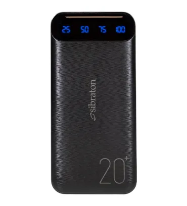 تصویر  پاوربانک سیبراتون مدل S-PB217 ظرفیت 20000 میلی آمپر ساعت