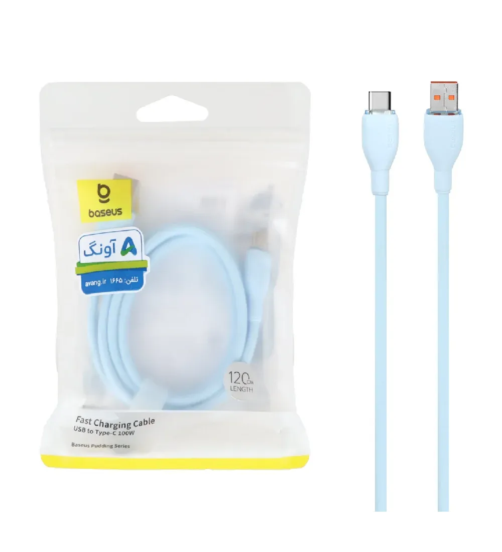 تصویر  کابل شارژ 1.2 متری فست Type-C بیسوس مدل P10355703311