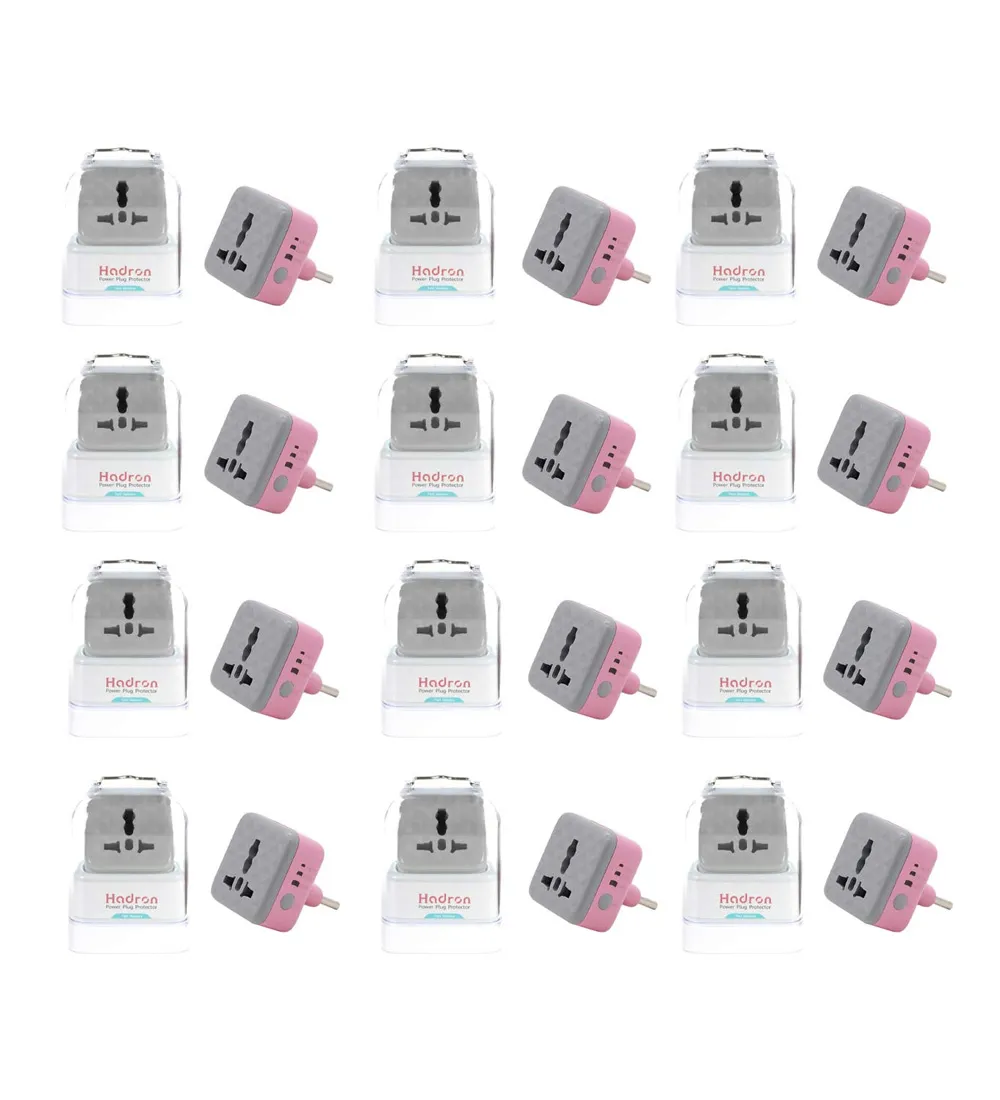 تصویر  مبدل دو شاخه برق تایمر دار هادرون مدل P103 (بسته 12 عددی)