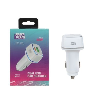 شارژر فندکی فست پلاس مدل FCC-416 توان 38 وات