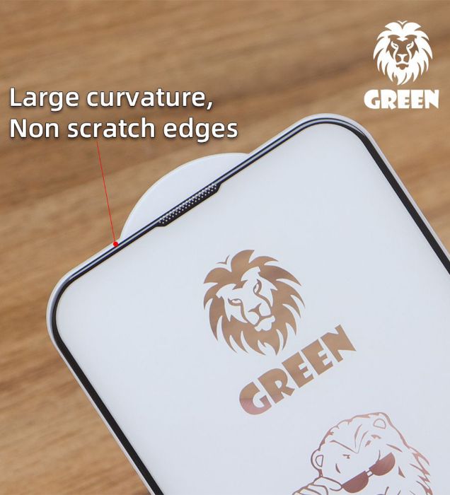 تصویر  گلس گوشی سامسونگ گلکسی A25 گرین مدل تمام صفحه