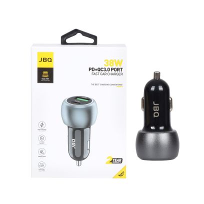 شارژر فندکی جی بی کیو مدل CC-7380 توان 38 وات