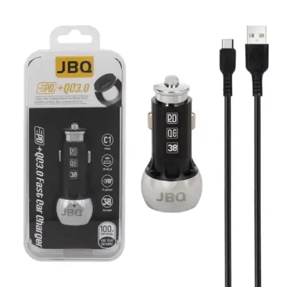 شارژر فندکی جی بی کیو مدل C1 توان 38 وات