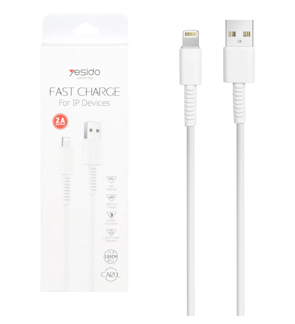 تصویر  کابل شارژ آیفون یسیدو مدل CA120L