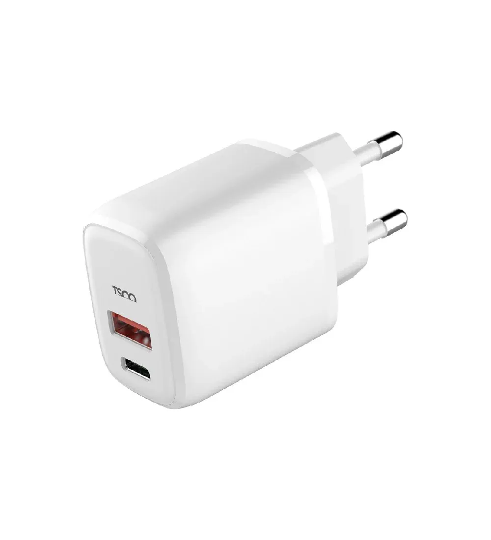 تصویر  شارژر دیواری تسکو 20 وات مدل TTC 65 (دو پورت)