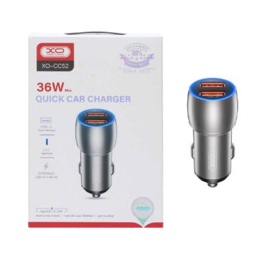 شارژر فندکی ایکس او مدل CC52 توان 36 وات