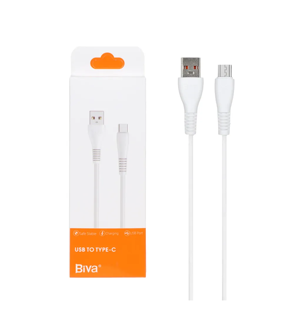 تصویر  کابل شارژ فست تایپ سی بیوا مدل C-07T