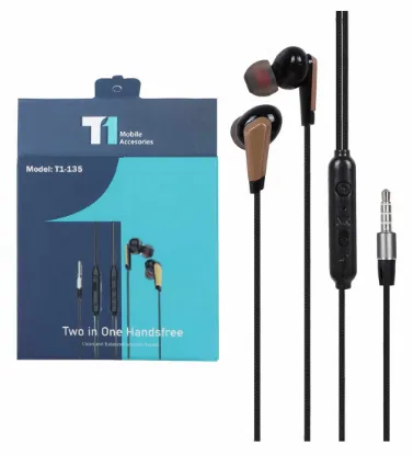 تصویر  هندزفری با سیم تی وان مدل 135