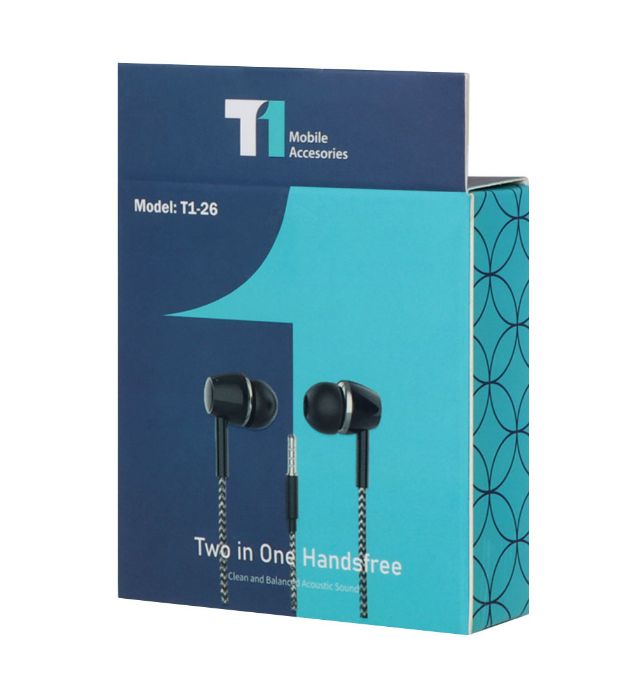 تصویر  هندزفری با سیم تی وان مدل 26