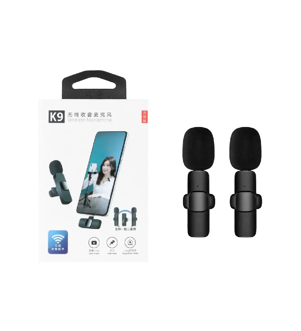 تصویر  میکروفون بی سیم  Type-C / Lightning مدل K9