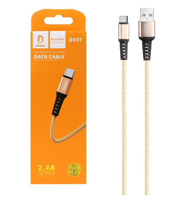 تصویر  کابل فست شارژ دنمن تایپ سی مدل D02T تصویر  کابل فست شارژ دنمن تایپ سی مدل D02T