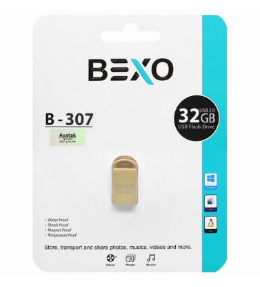 تصویر  فلش مموری بکسو مدل B-307 USB 2.0 ظرفیت 32 گیگابایت
