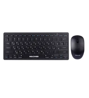 تصویر  مینی کیبورد و ماوس بی سیم مچر مدل MR-414