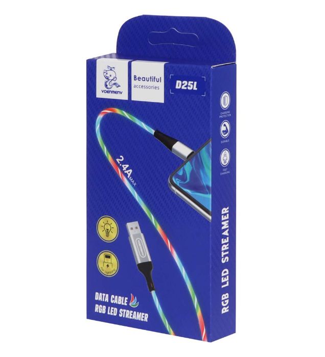 تصویر  کابل شارژ فست دنمن آیفون مدل D25L