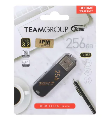تصویر  فلش مموری تیم گروپ مدل C183 USB3.2 ظرفیت 256 گیگابایت