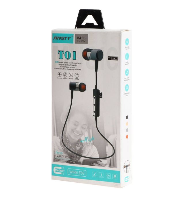 تصویر  هندزفری گردنی انتسی مدل T01 تصویر  هندزفری گردنی انتسی مدل T01