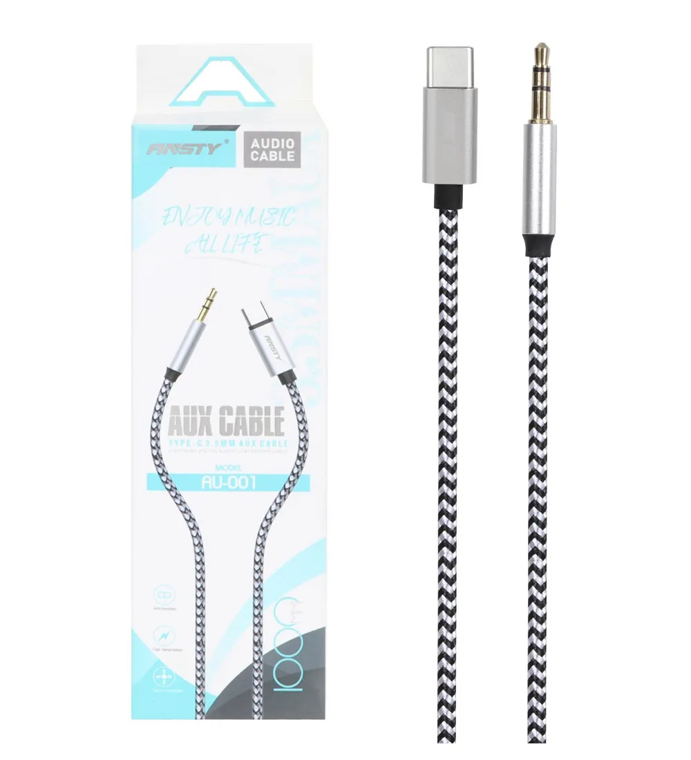 تصویر  کابل تبدیل Type-C به AUX انتسی مدل AU-001