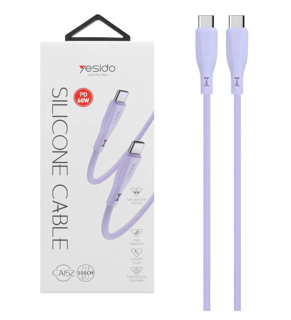 تصویر  کابل شارژ PD و فست یسیدو تایپ سی به تایپ سی مدل CA152