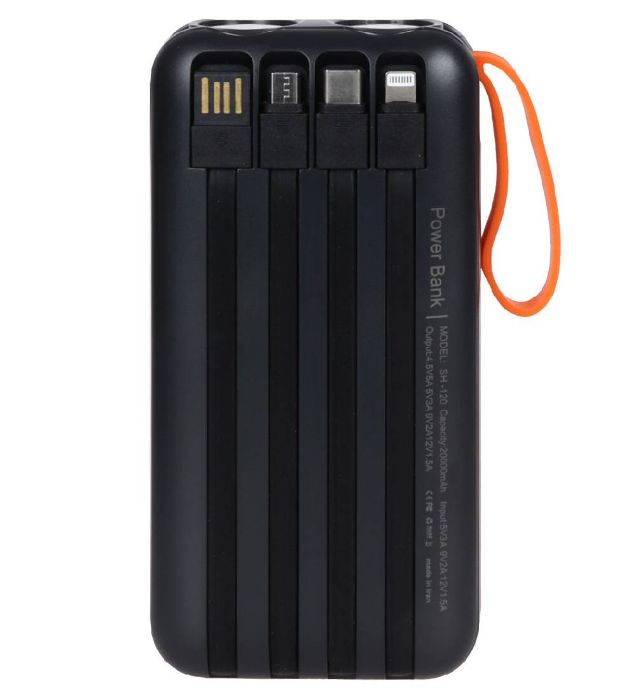 تصویر  پاوربانک شوش مدل SH-120 22.5W ظرفیت 20000 میلی آمپر ساعت